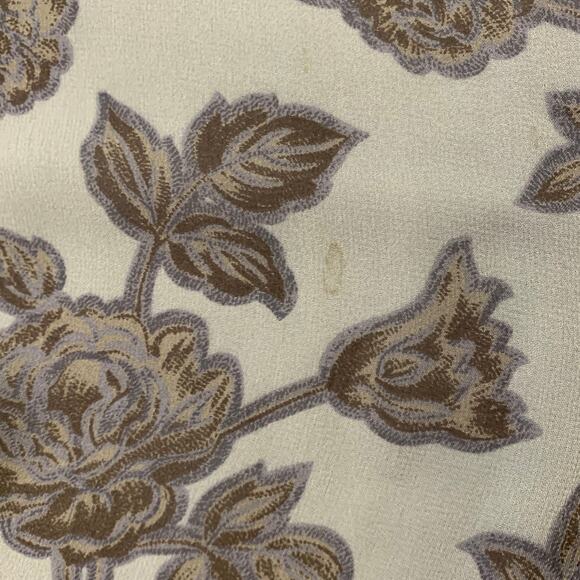 GIORGIO ARMANI Grey Blue Floral Silk Scarf Shawl - Picture 4 of 6